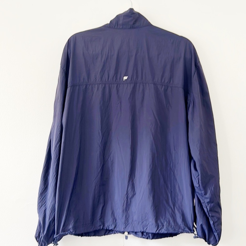 Fabletics Navy White Trim Shell Zip Through Overs… - image 6